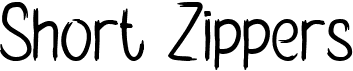 preview image of the Short Zippers font