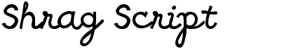 preview image of the Shrag Script font