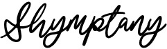 preview image of the Shymptany font