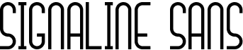 preview image of the Signaline Sans font