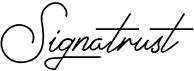 preview image of the Signatrust font
