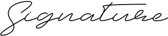 preview image of the Signature font