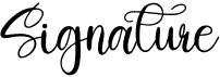preview image of the Signature font