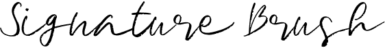 preview image of the Signature Brush font