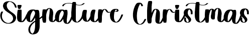 preview image of the Signature Christmas font