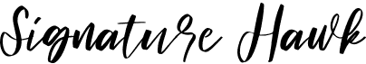 preview image of the Signature Hawk font
