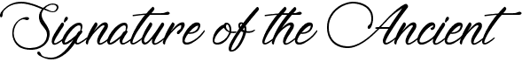 preview image of the Signature of the Ancient font