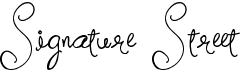 preview image of the Signature Street font