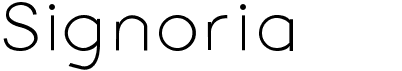 preview image of the Signoria font