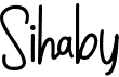 preview image of the Sihaby font