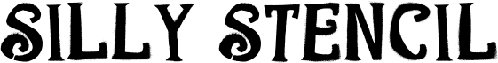preview image of the Silly Stencil font