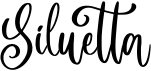 preview image of the Siluetta font