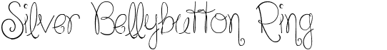 preview image of the Silver Bellybutton Ring font