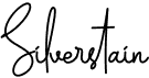 preview image of the Silverstain Signature font