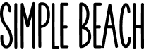 preview image of the Simple Beach font