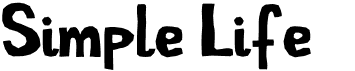 preview image of the Simple Life font
