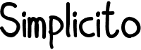 preview image of the Simplicito font
