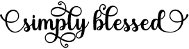 preview image of the Simply Blessed font