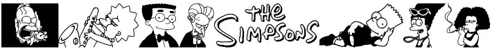 preview image of the Simpsons Mmmm...Font font