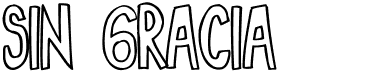 preview image of the Sin Gracia font