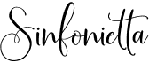 preview image of the Sinfonietta font