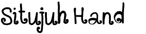 preview image of the Situjuh Hand font