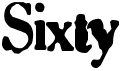 preview image of the Sixty font