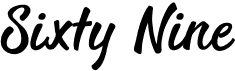 preview image of the Sixty Nine font