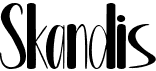 preview image of the Skandis font