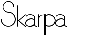 preview image of the Skarpa font