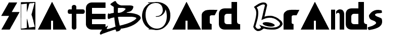 preview image of the Skateboard Brands  font