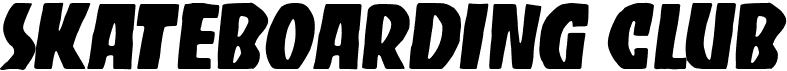 preview image of the Skateboarding Club font