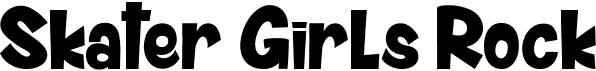 preview image of the Skater Girls Rock font