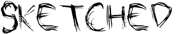 preview image of the Sketched font