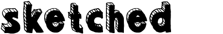 preview image of the Sketched 3d font