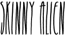 preview image of the Skinny Alien font