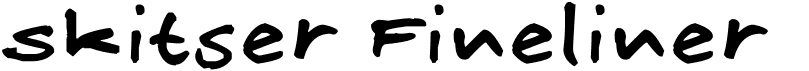 preview image of the Skitser Fineliner font