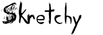 preview image of the Skretchy font