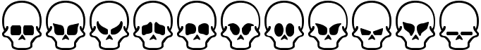 preview image of the Skull Capz font