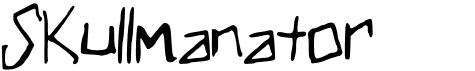 preview image of the Skullmanator font