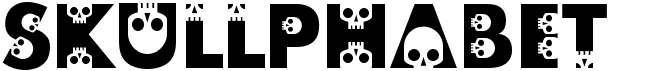 preview image of the Skullphabet font