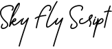 preview image of the Sky Fly Script font