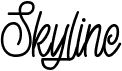 preview image of the Skyline font
