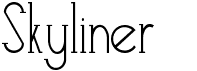 preview image of the Skyliner font