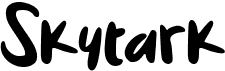 preview image of the Skytark font