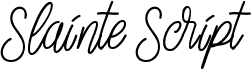 preview image of the Slainte Script font