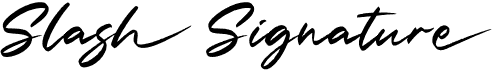 preview image of the Slash Signature font