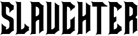 preview image of the Slaughter font
