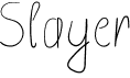 preview image of the Slayer font