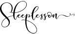 preview image of the Sleeplesson font